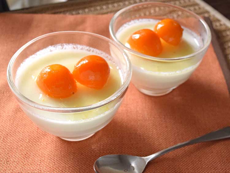 金柑のヨーグルトゼリー