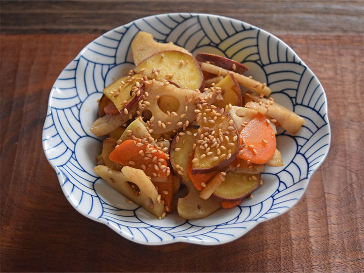 さつまいもと根菜のきんぴら