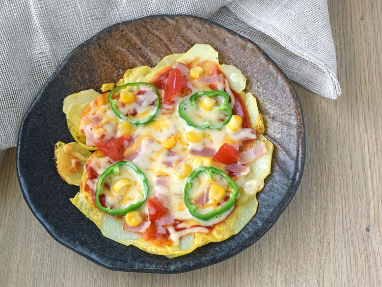 薄切りじゃがいものピザ風