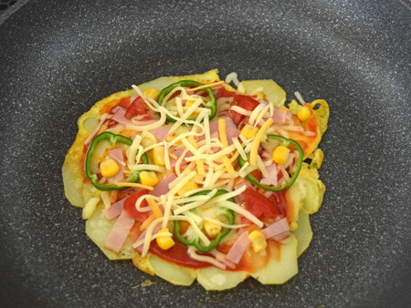 薄切りじゃがいものピザ風